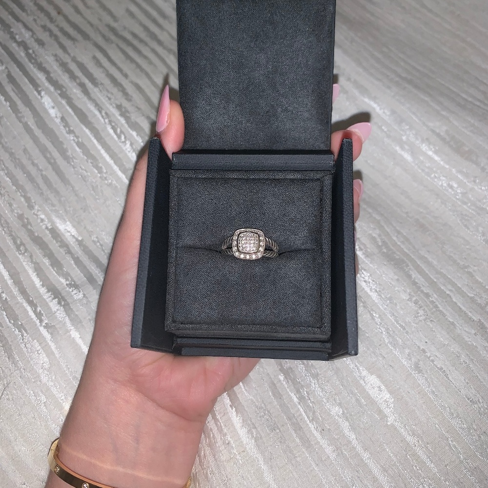David Yurman Petite Albion Ring with Diamonds